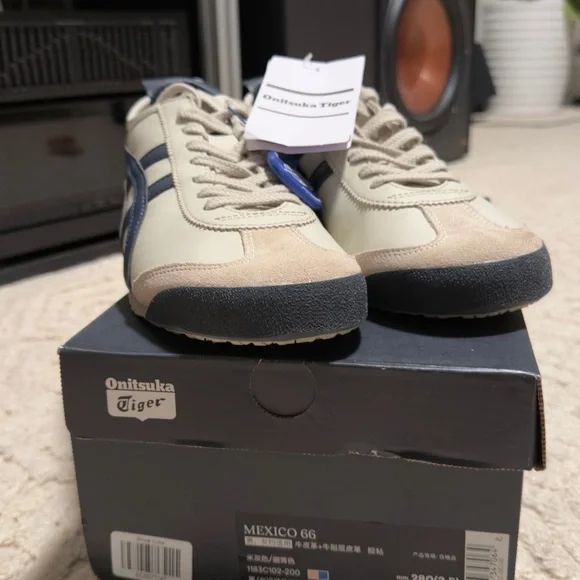 Onitsuka Tiger by Asics Men's Sneakers - White and Navy - Picture 4 of 7